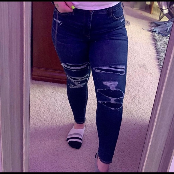 Faux rip jeans - Picture 3 of 3